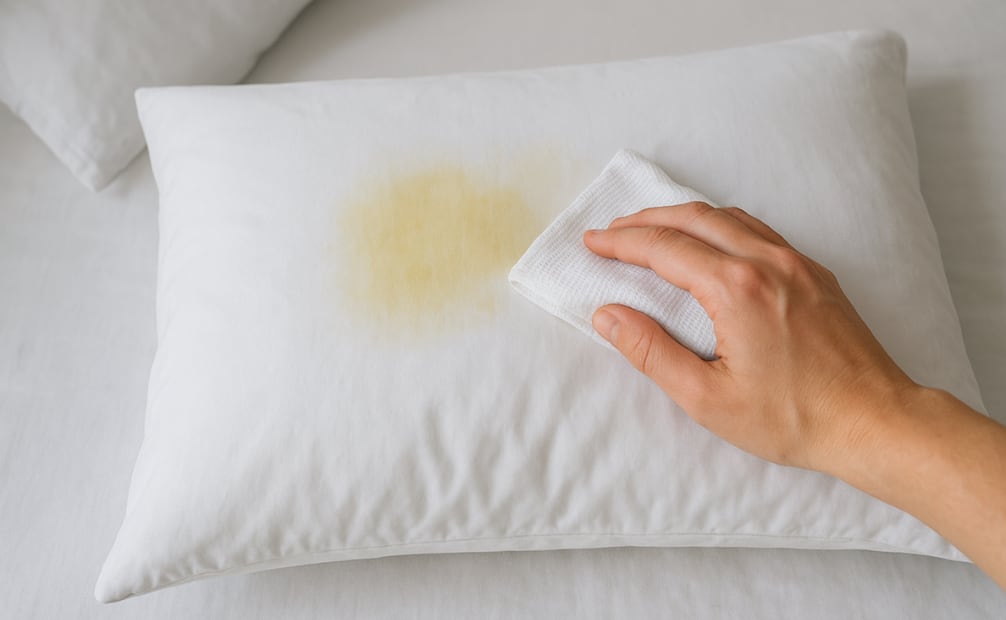 Así puedes eliminar las manchas amarillas de tus almohadas. Foto: Generada con IA