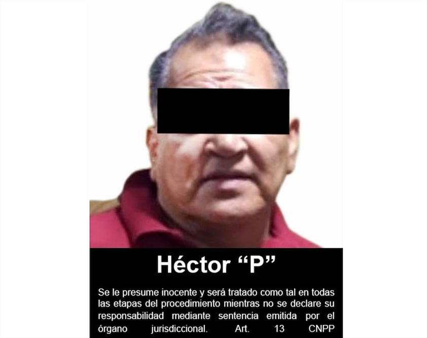 Ficha de detención, Héctor P, reclutador del CJNG. Foto: Especial