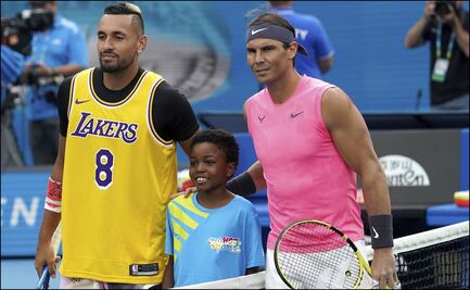 Kyrgios y Nadal recuerdan a Kobe Bryant en su partido en Australia