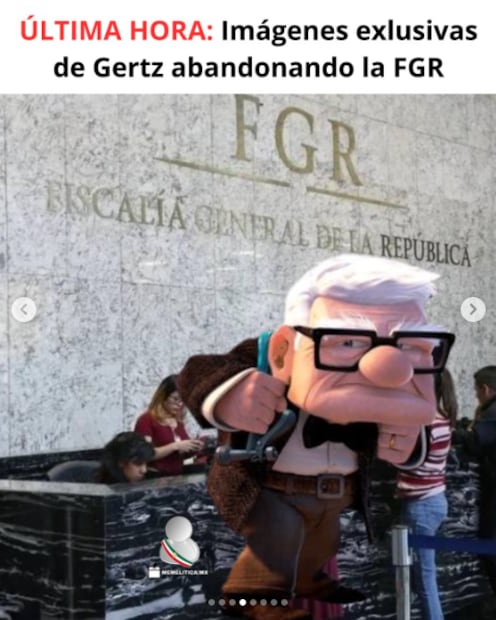 Memes de la renuncia de Alejandro Gertz Manero. Foto: Instagram
