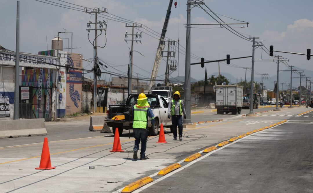 Las obras complementarias del Trolebús Santa Martha-Chalco están a punto de concluir, permitiendo la reapertura de tres estaciones clave. Foto: Carlos Mejía