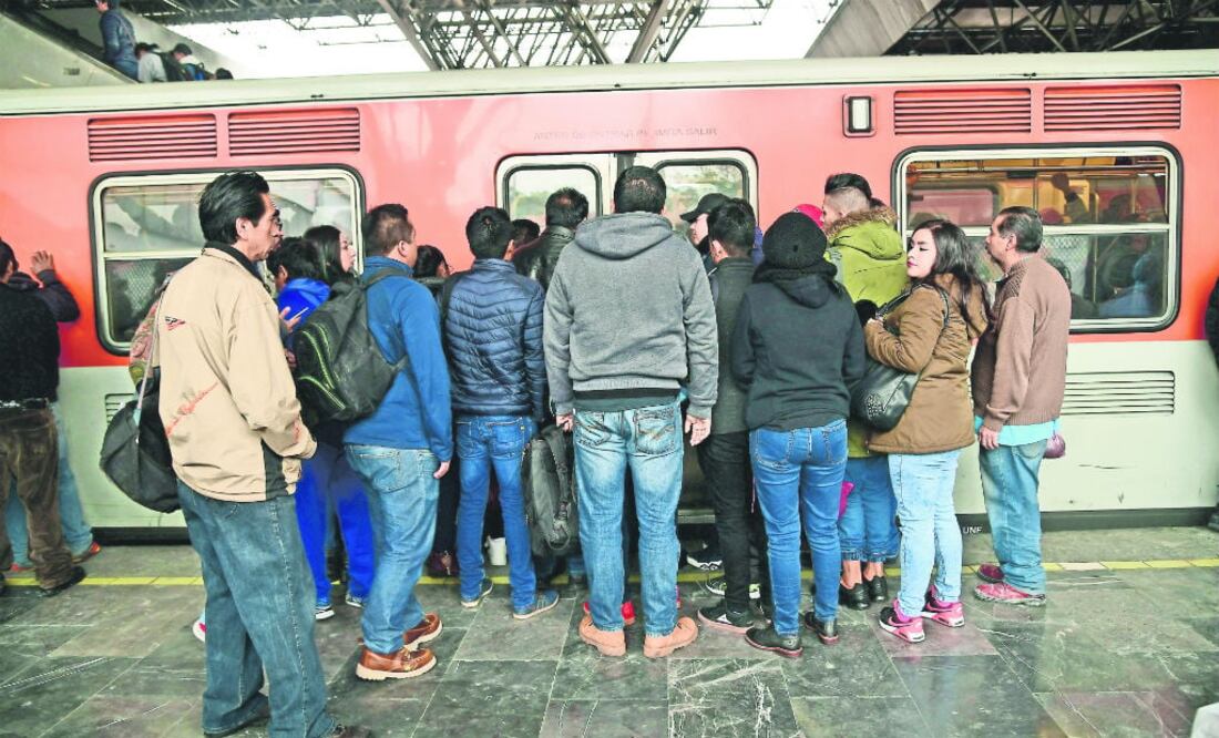 Ayer el Sistema de Transporte Colectivo Metro se vio afectado por fallas eléctricas. FOTO: EL UNIVERSAL