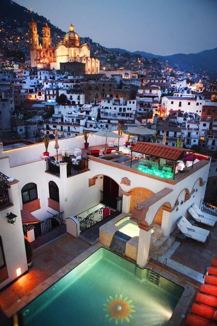 Las terrazas y balcones son un encanto en Taxco de Alarcón. Foto: Adrián Hernández. El Universal