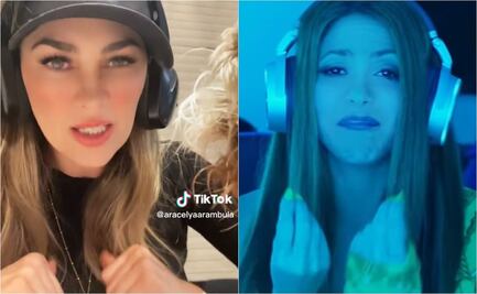Shakira inspira a Aracely Arámbula, quien canta: "Me dejaste con la prensa en la puerta"