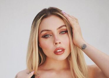 Maya Nazor modeló el top de encaje más chic de la temporada