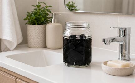 Adiós al mal olor: el sencillo truco del frasco con carbón y vinagre que debes probar