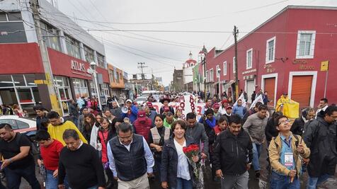 Delfina Gómez encabeza "Marcha por la Esperanza" en la Peñón-Texcoco