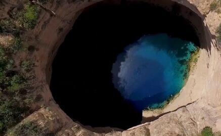 ¿Un cenote en Nuevo León? Conoce Pozo del Gavilán