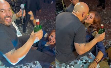 ¡Lupillo Rivera desatado! El artista da tremendo beso a fanática durante un concierto