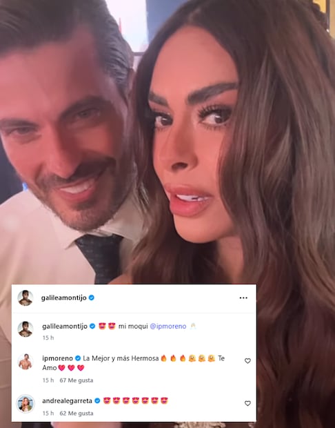 En medio de las críticas y memes en redes, Galilea Montijo  compartió esta foto con su novio Isaac Moreno, quien halagó su belleza.
