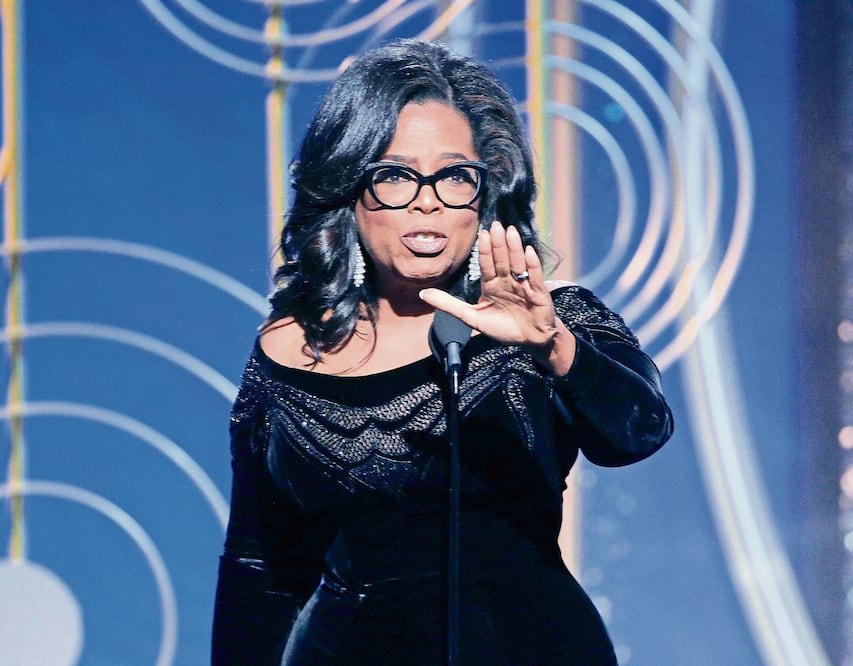 Oprah recibió el Globo de Oro honorífico (PAUL DRINKWATER. AP)
