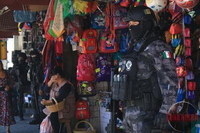 Realizan cateos en zona centro de Pachuca; detienen a 10