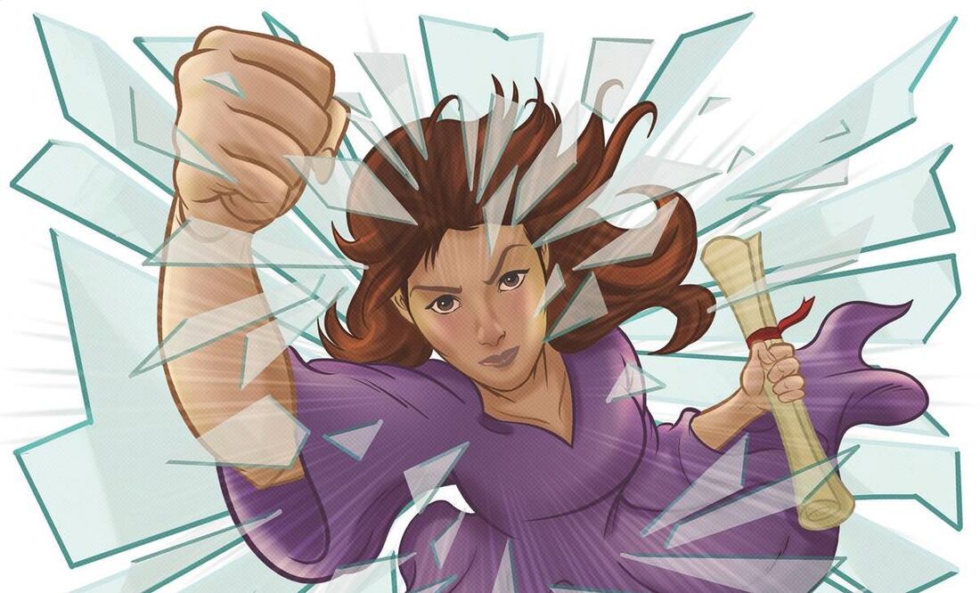 Mujeres rompiendo el techo de cristal