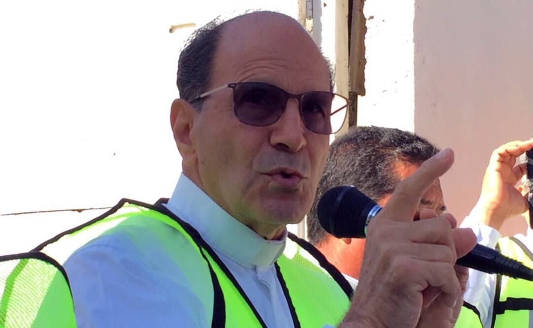 El padre acudió a la frontera para exugir refugios para migrantes y no sean presa del narcotráfico. / Laura Sánchez Ley