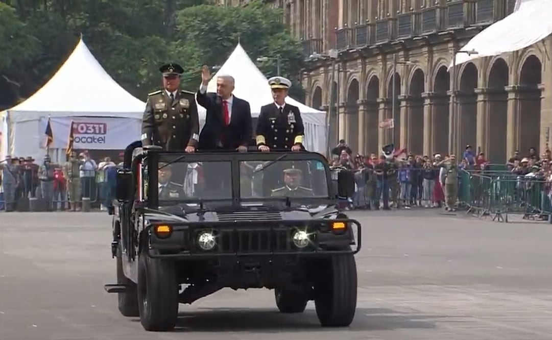 Último desfile cívico militar de AMLO. Foto: Captura