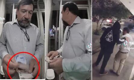 Con esta técnica, un hombre evitó asalto al salir de un cajero