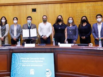 Beat, DiDi, Rappi y Uber firman convenio con IMSS para promover incorporación voluntaria de trabajadores