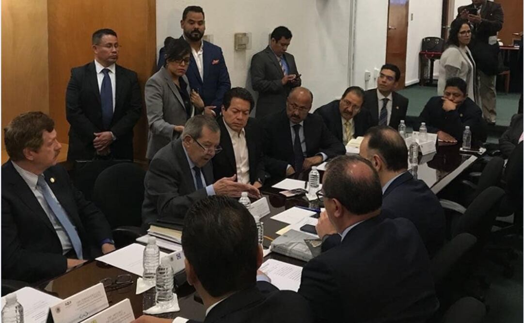 Quedó instalada la Conferencia para la Dirección y Programación de Trabajos Legislativos, misma que preside Porfirio Muñoz Ledo y de la que forman parte los coordinadores parlamentarios de la Cámara de Diputados. Foto: Especial