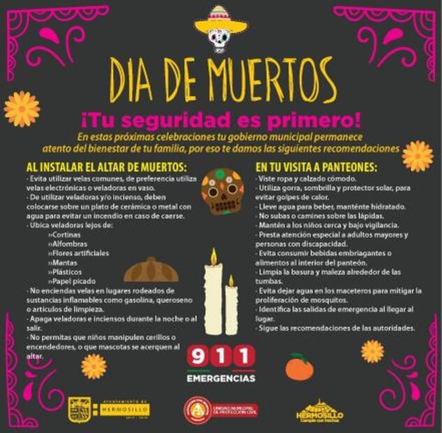 Prohíben disfraces de “macheteros”, policías, bomberos y socorristas en Hermosillo