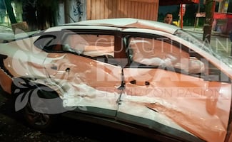 Taxi de app choca en carretera México-Querétaro; viajaba con mujer embarazada