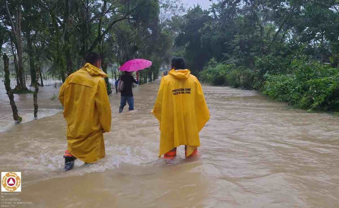 Protección Civil de Chiapas llama a la ciudadanía a autoprotegerse por las fuertes lluvias. Foto: ARCHIVO EL UNIVERSAL