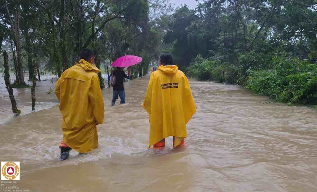 Protección Civil de Chiapas llama a la ciudadanía a autoprotegerse por las fuertes lluvias. Foto: ARCHIVO EL UNIVERSAL