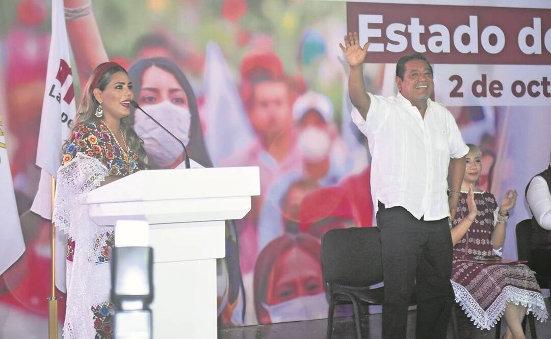 Durante su primer año de gobierno, Evelyn Salgado Pineda fue cuestionada por llegar al cargo sin trayectoria política, lo que reforzó la teoría de que fue impuesta por Félix Salgado Macedonio. Foto: Cuartoscuro