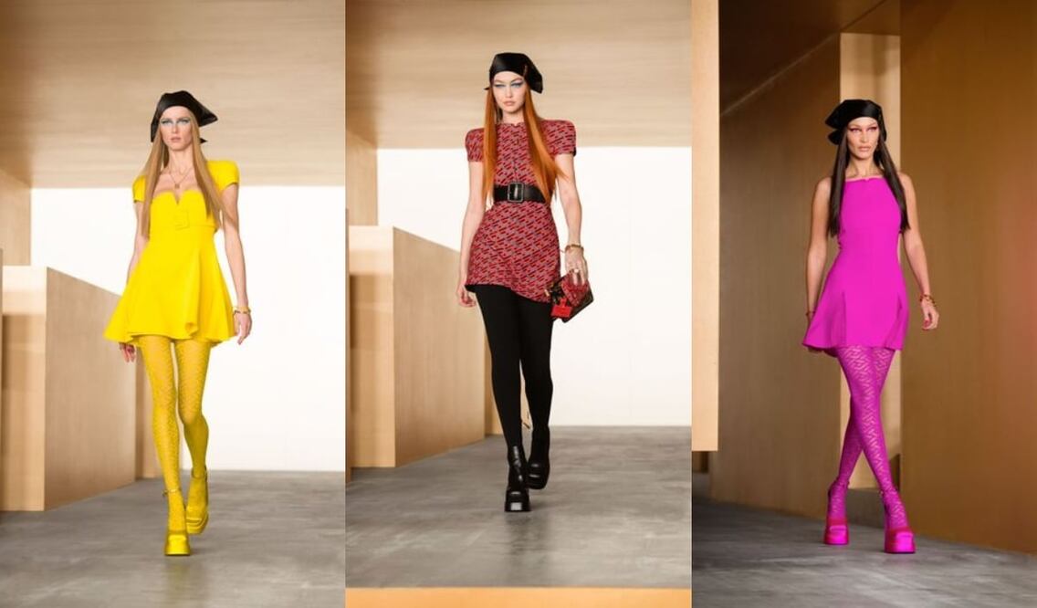 Dale a tu look un toque muy noventero con estas opciones para tu calzado / Fotos: Cortesía Versace