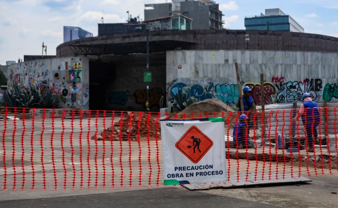 El viernes 19 de julio se desplegó un dispositivo de seguridad, limpieza y mejoramiento urbano en la Glorieta de Insurgentes. Foto: Gabriel Pano / EL UNIVERSAL