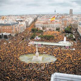 Marchan en Madrid contra gobierno  