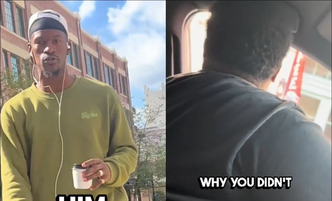 Jimmy Butler es encarado por aficionado que perdió una apuesta / Foto: Especiales