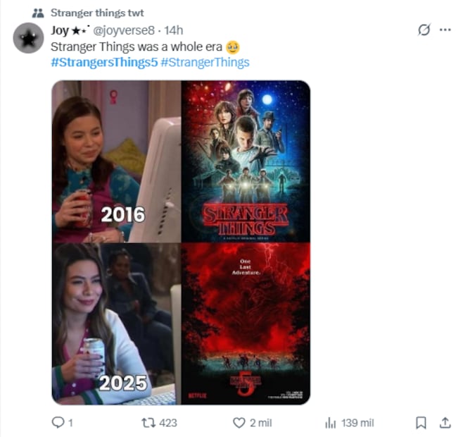 Entre reclamos, críticas y lágrimas, fanáticos se despiden de Stranger Things en redes sociales. Foto: Captura de pantalla