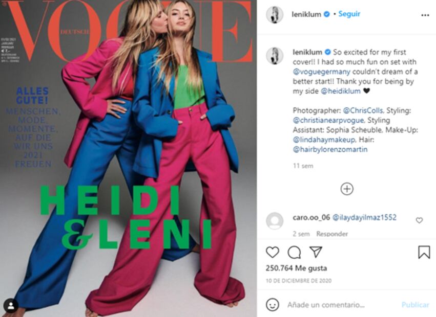 Ella es Leni, hija de Heidi Klum y la nueva promesa entre las top models