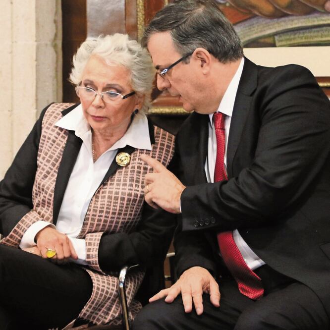 Sánchez Cordero y Ebrard se bajan del ring