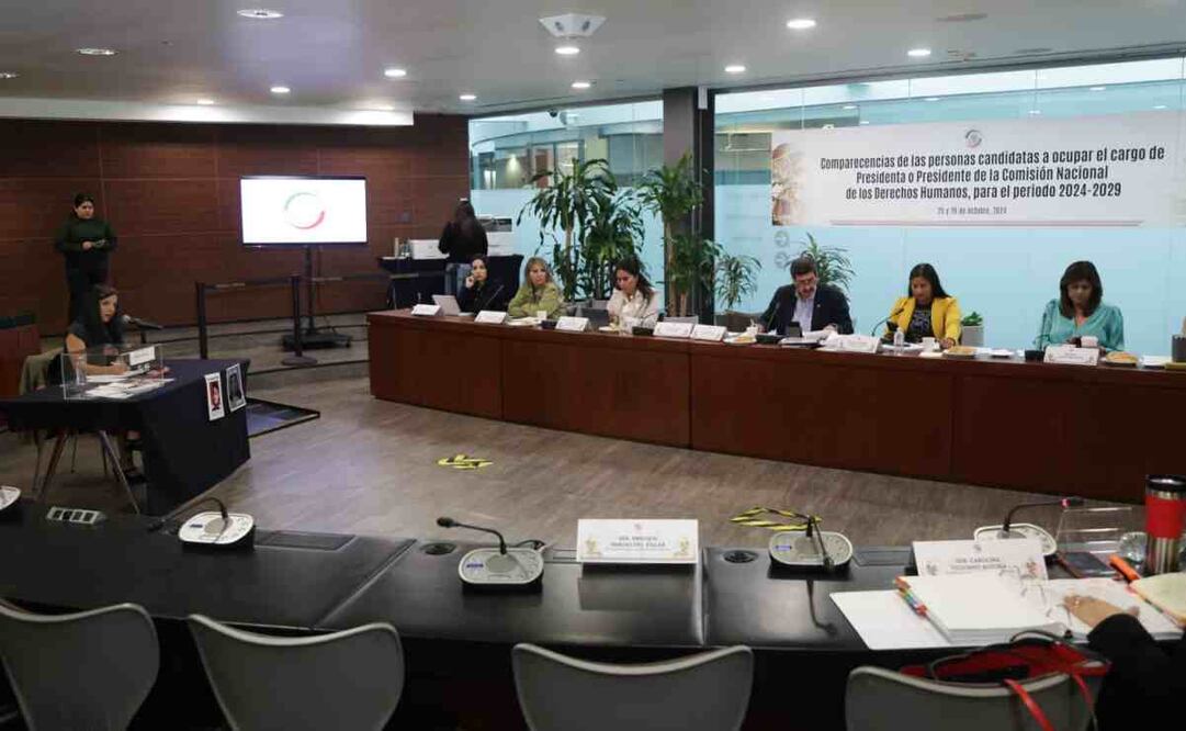Última ronda de comparecencias de las y los aspirantes a la presidencia de la CNDH. Foto: Carlos Mejía/EL UNIVERSAL