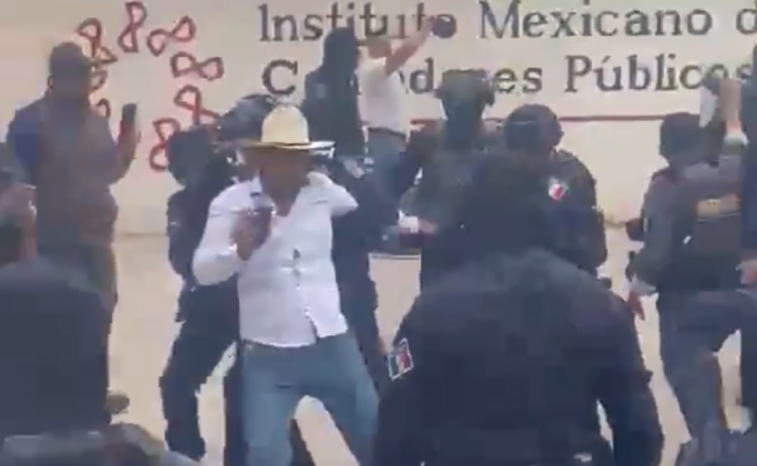 Represión de campesinos en Zacatecas. Foto: Captura de pantalla X @PRI_Nacional