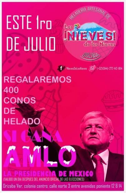 Restaurantes darán promociones si AMLO gana elección
