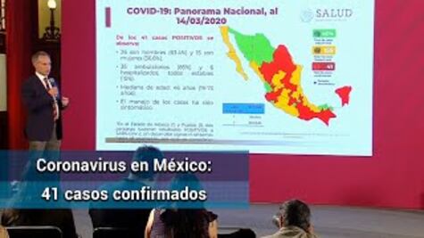 Salud reporta 41 casos confirmados de coronavirus en México
