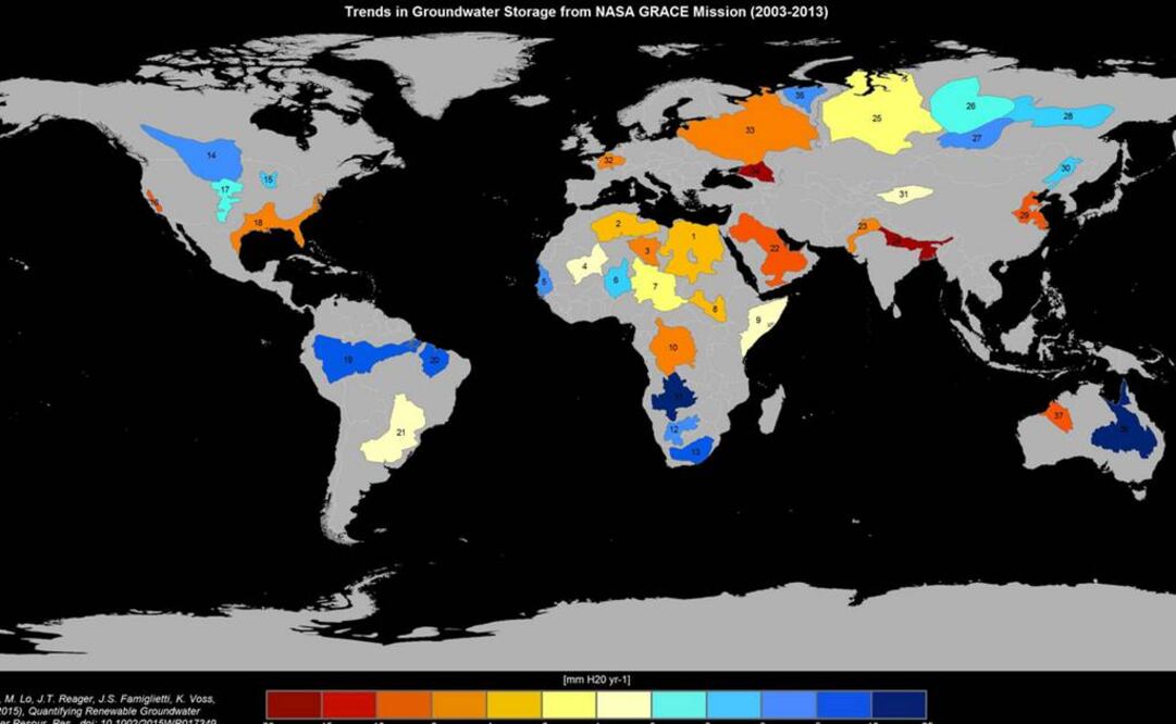 Principales reservas de agua se están agotando