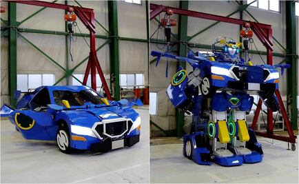 Presentan en Japón auto que se transforma en robot