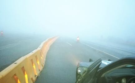 Cierran autopista Saltillo-Monterrey por neblina y lluvia