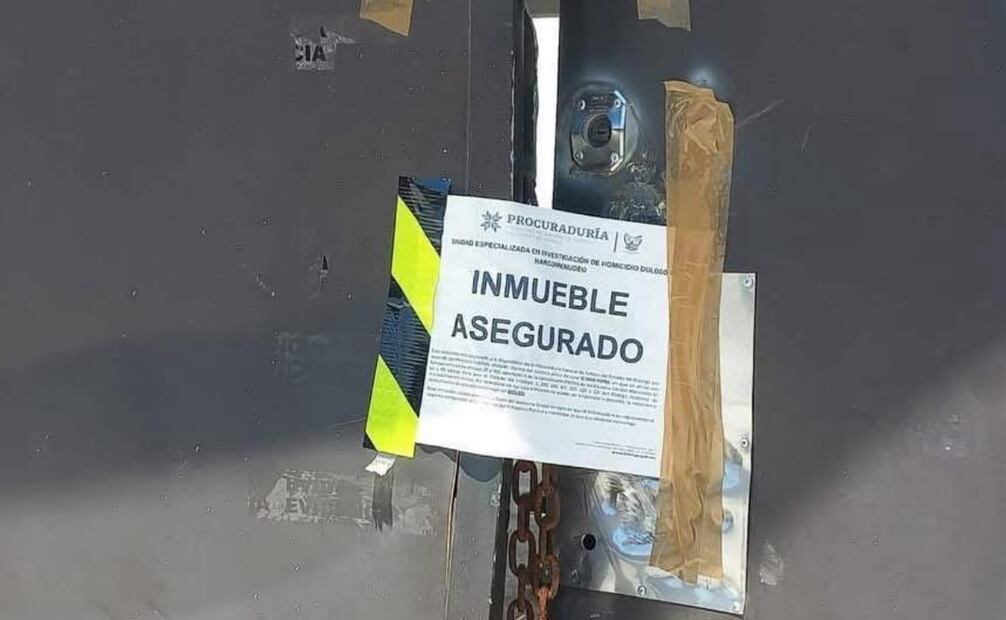 Inmuebles asegurados por autoridades (24/07/2025). Foto: Especial