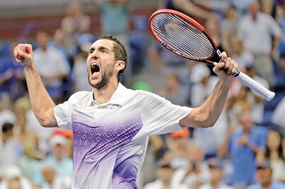 Cilic define su pase en cinco sets ante Tsonga