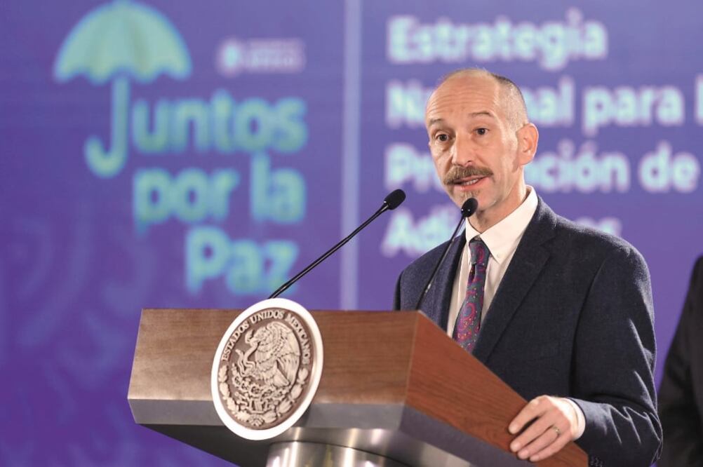 El siquiatra Gady Zabicky Sirot fue presentado en la conferencia matutina del Presidente como nuevo comisionado Nacional contra las Adicciones, quien apoyará a llevar a cabo campañas antidrogas en jóvenes. Foto: PRESIDENCIA