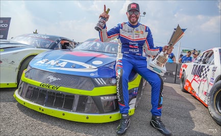 Jake Cosío, feliz por su primera victoria pero consciente de que no debe bajar los brazos en la Nascar