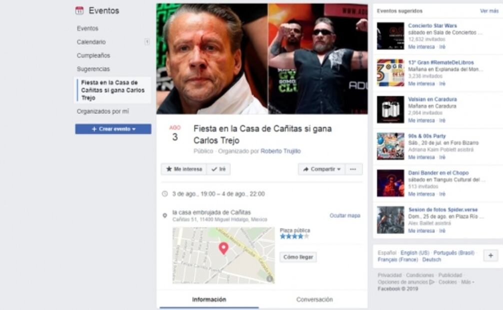 "Armarán fiesta" en la casa de Cañitas si gana Carlos Trejo