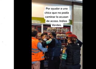 Por tratar de ayudar a chica, policías lo someten y señalan de acoso en Metro Indios Verdes