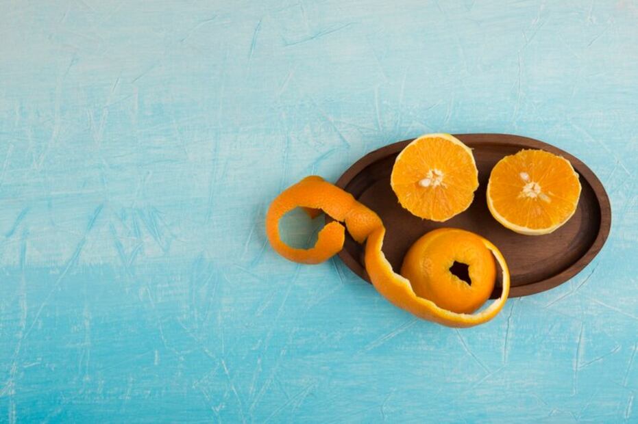 Cáscara de naranja para la piel. Fuente: Freepik