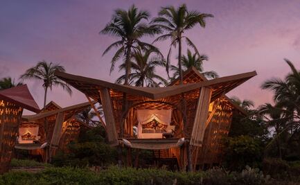 Así son las encantadoras casas del árbol de Playa Viva en Ixtapa Zihuatanejo