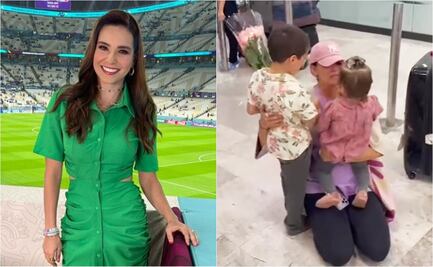 Tania Rincón regresa de Qatar y protagoniza enternecedor encuentro con su hijo